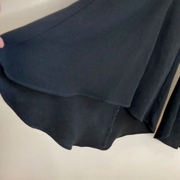 Anthropologie Dress PantsBlack Crepe Super Flare Trousers - Picture 3 of 7